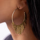 Tailored Tassel - Brass Earring