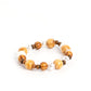 Take A WOOD Look - Brown Bracelet