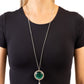 Tallahassee Tassel - Green Necklace