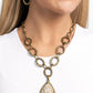 Tangible Tranquility - Brass Necklace