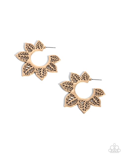 Tangled Tapestry - Gold Earring