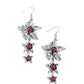 Tapered Tiers - Red Earring