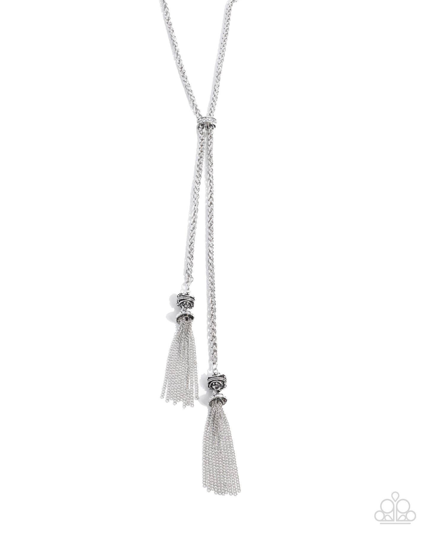 Tassel Transit - White Necklace