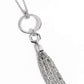 Tassel Tune - White Necklace