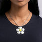 Tasteful Texture - Yellow Necklace