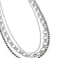 Tasteful Tiers - Green Necklace