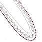 Tasteful Tiers - Pink Necklace