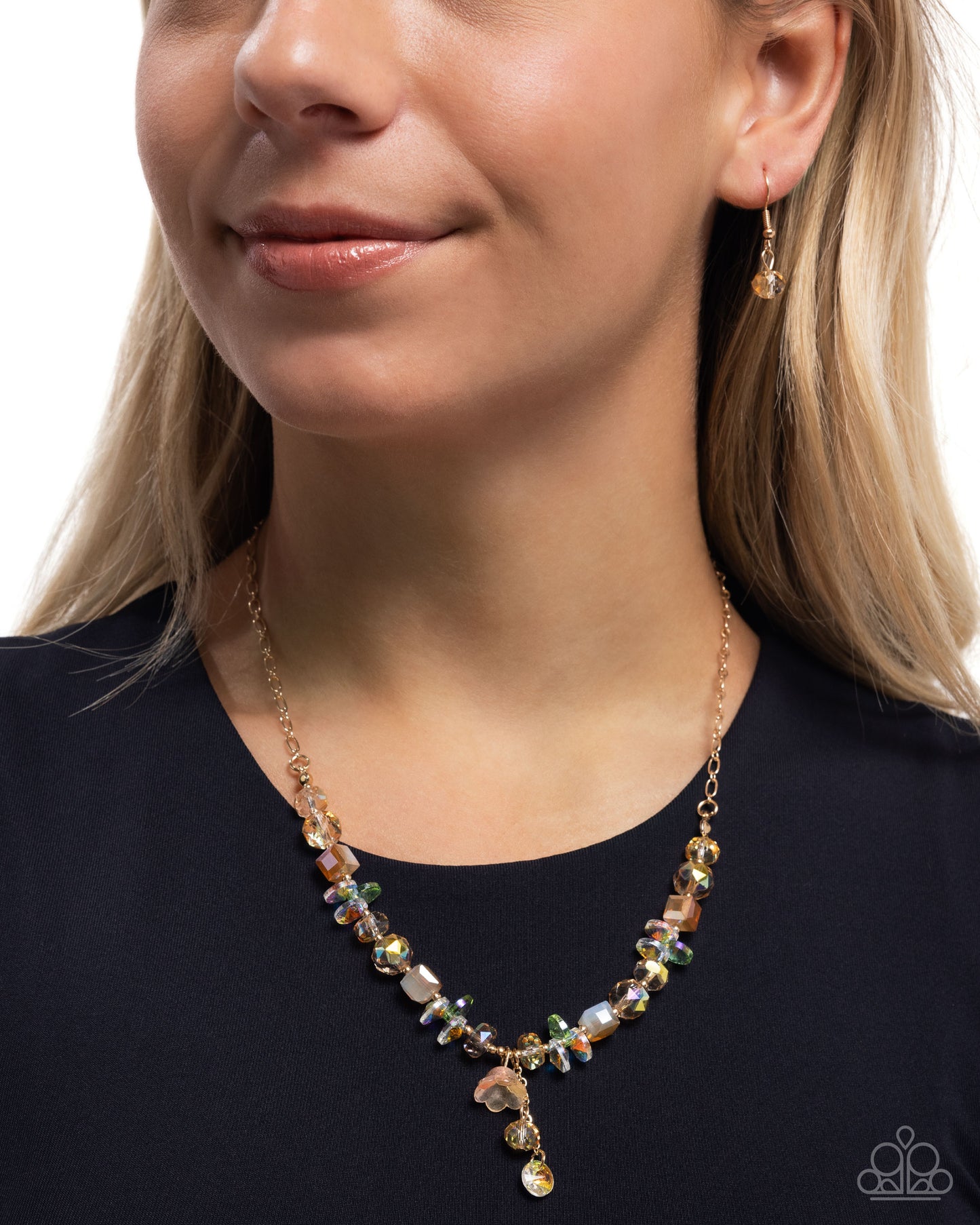 Tasteful Tulip - Orange Necklace