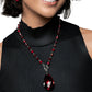 Teardrop Tale  - Red - Necklace