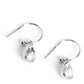 Teardrop Tassel - White Earring