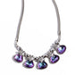 Teardrop Tribute - Purple Necklace
