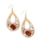 Teardrop Trifecta - Brown Earring