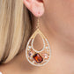 Teardrop Trifecta - Brown Earring