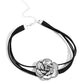 Textured Tapestry - Black Necklace