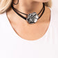Textured Tapestry - Black Necklace