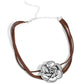 Textured Tapestry - Brown Necklace