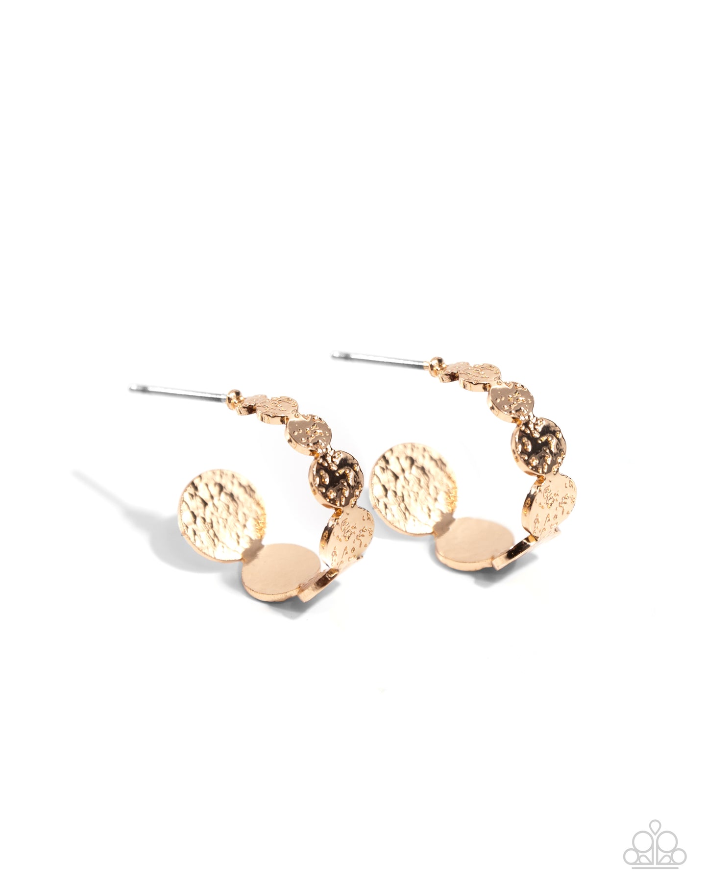 Textured Tease - Gold Earring