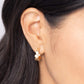 Textured Tease - Gold Earring
