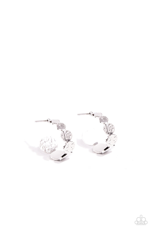 Textured Tease - Silver Earring