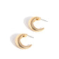 Textured Tenure - Gold Earring