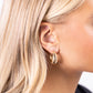 Textured Tenure - Gold Earring