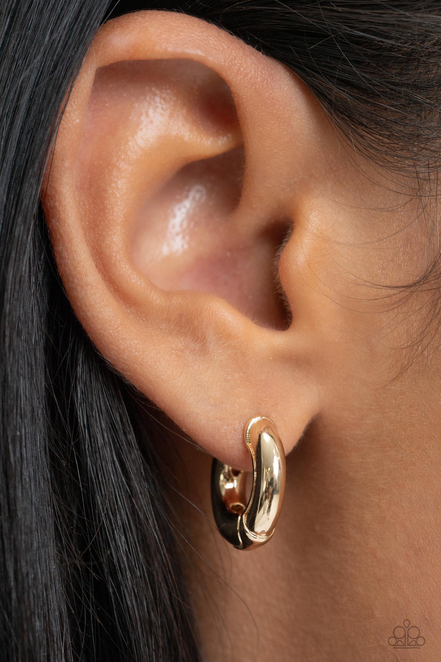 Textured Theme - Gold Earring