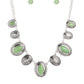Textured Trailblazer - Green Necklace