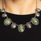 Textured Trailblazer - Green Necklace