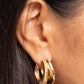 Textured Tremolo - Gold Earring
