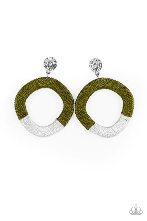 That's a WRAPAROUND - Green Earring