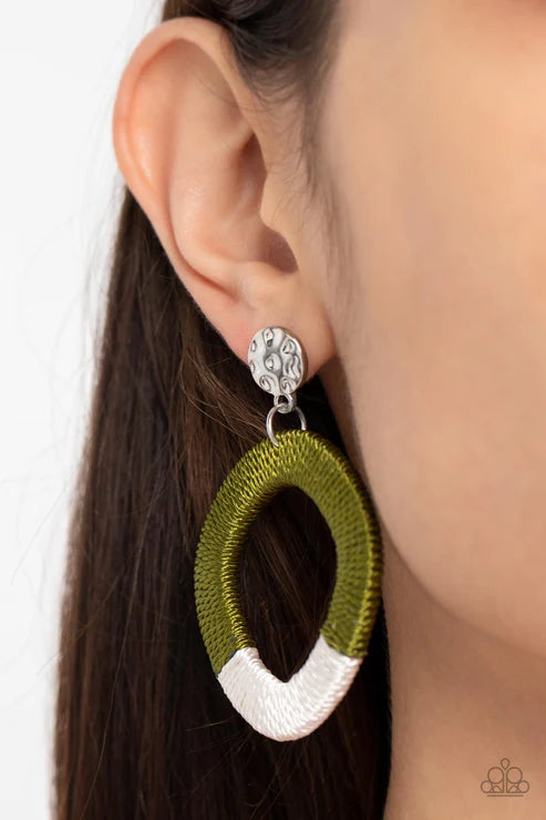 That's a WRAPAROUND - Green Earring
