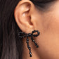 The BOW Must Go On - Black Earring