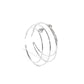 Theater HOOP - White Earring