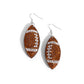 Thrilling Touchdown - Brown Earring