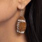 Thrilling Touchdown - Brown Earring