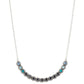 Throwing SHADES - Blue Necklace