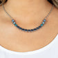 Throwing SHADES - Blue Necklace