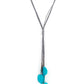 Tidal Tassels - Blue Necklace