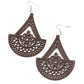 Tiki Sunrise - Brown Earring