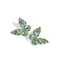 Tilted Takeoff - Green Earring