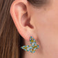 Tilted Takeoff - Green Earring