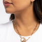 Tilted Tutor - Brown Necklace