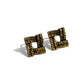 Times Square Scandalous - Brass Earring