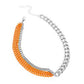 Tinted Tension - Orange Necklace