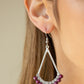 Top to Bottom - Purple Earring