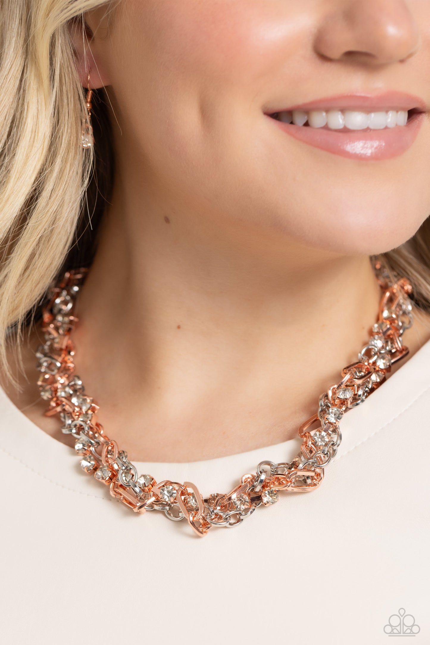 Totally Two-Toned - Copper Necklace