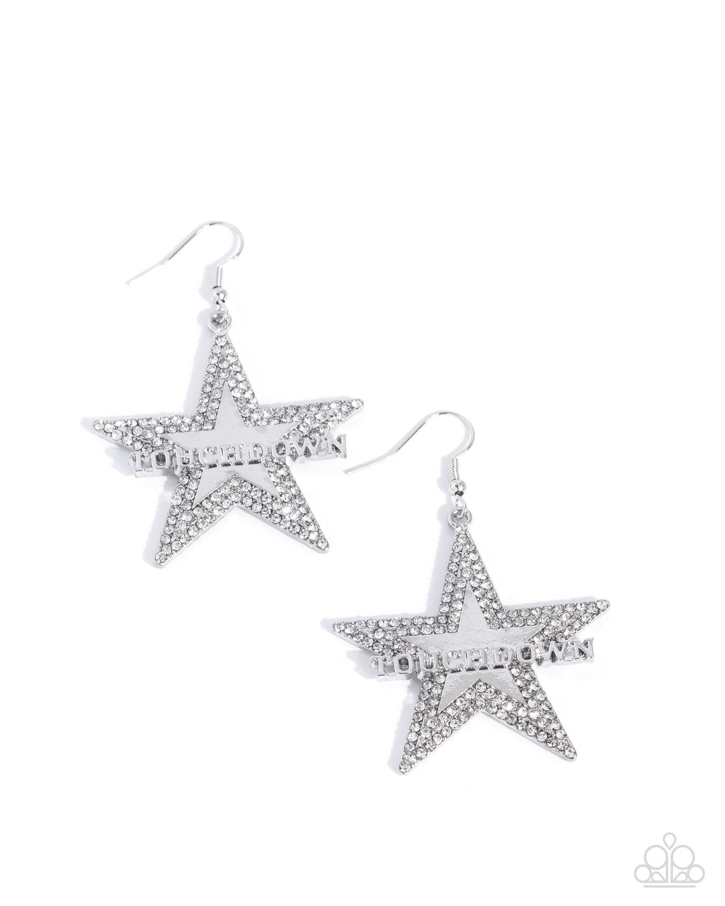 Touchdown Tribute - White Earring