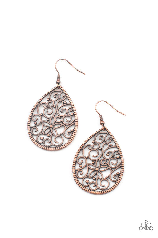 Tour de Garden - Copper Earring