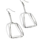 Trapezoidal Transcendence - Silver Earring