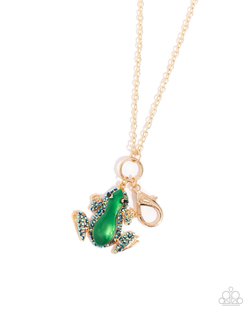 Tree Frog - Gold Necklace